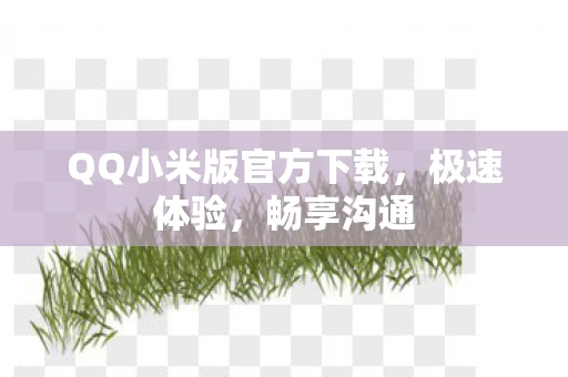 QQ小米版官方下载图片