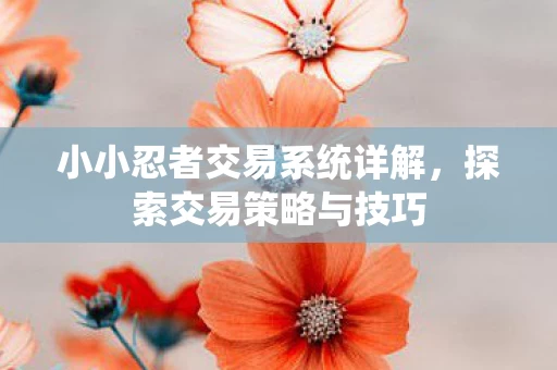 小小忍者交易系统详解图片