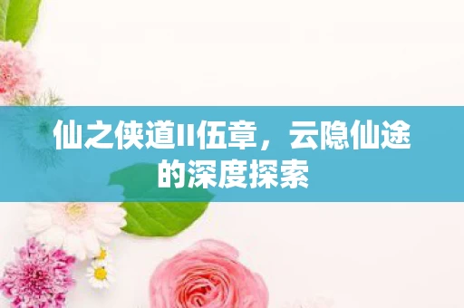 云隐仙途的深度探索图片