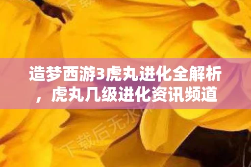 造梦西游3虎丸进化全解析图片