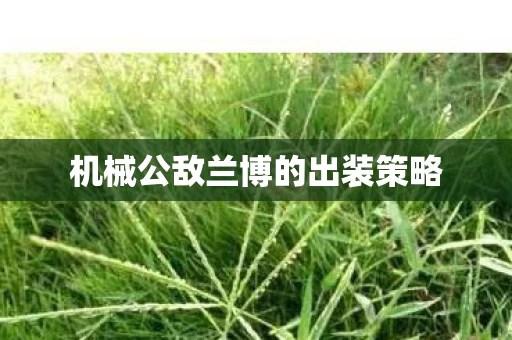 机械公敌兰博的出装策略图片