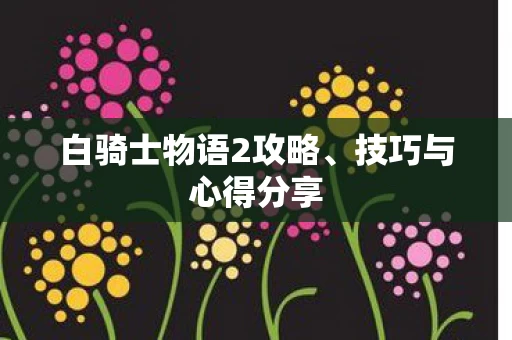 白骑士物语2攻略图片