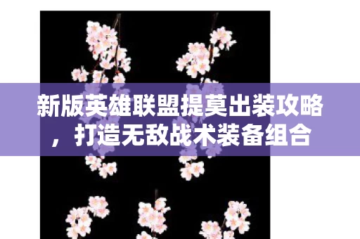 新版英雄联盟提莫出装攻略图片