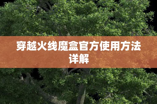 穿越火线魔盒官方使用方法详解图片