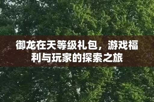 游戏福利与玩家的探索之旅图片