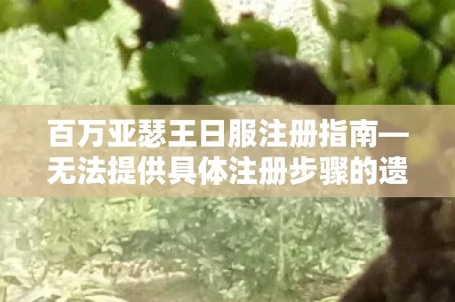 无法提供具体注册步骤的遗憾分享图片