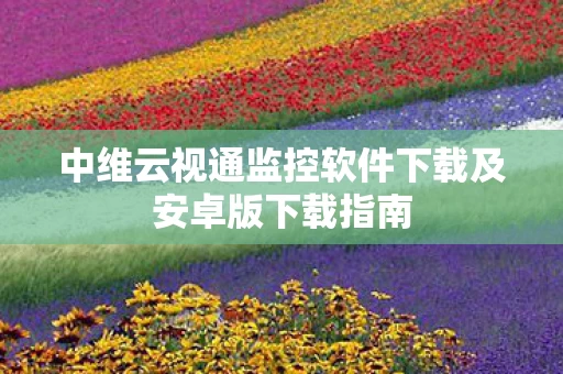 中维云视通监控软件下载及安卓版下载指南图片