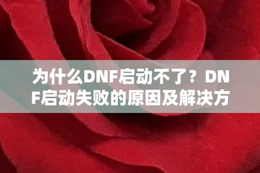 DNF启动失败的原因及解决方法图片