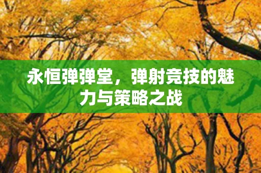 弹射竞技的魅力与策略之战图片