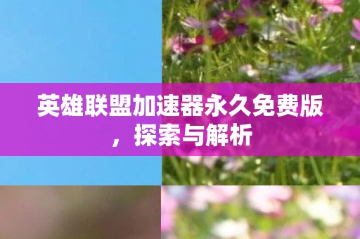 英雄联盟加速器永久免费版图片
