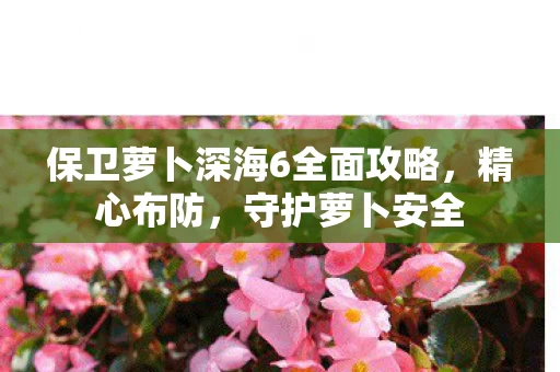 保卫萝卜深海6全面攻略图片