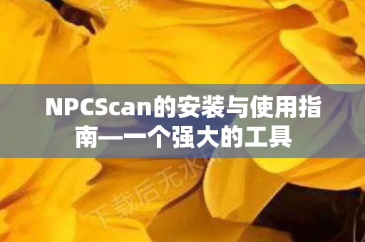 NPCScan的安装与使用指南图片