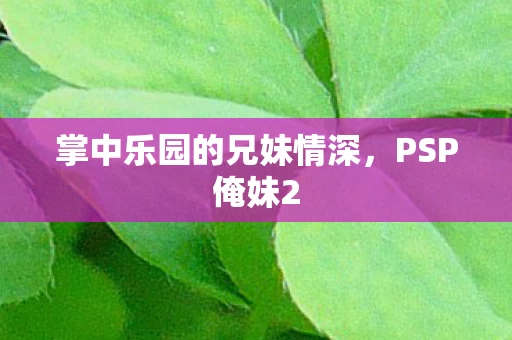 掌中乐园的兄妹情深图片