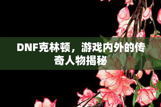 游戏内外的传奇人物揭秘图片