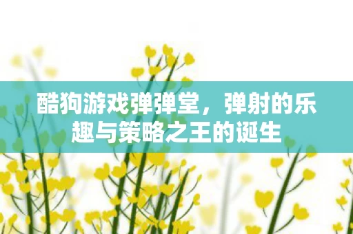 弹射的乐趣与策略之王的诞生图片
