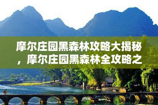 摩尔庄园黑森林攻略大揭秘图片