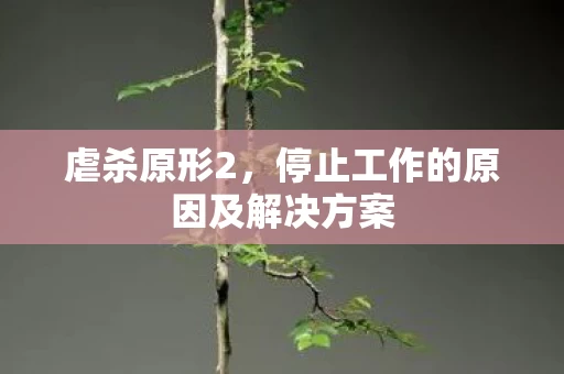 停止工作的原因及解决方案图片