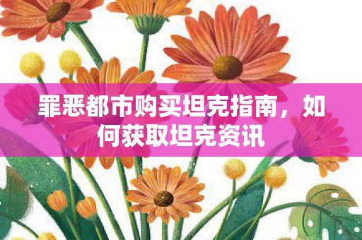 罪恶都市购买坦克指南图片