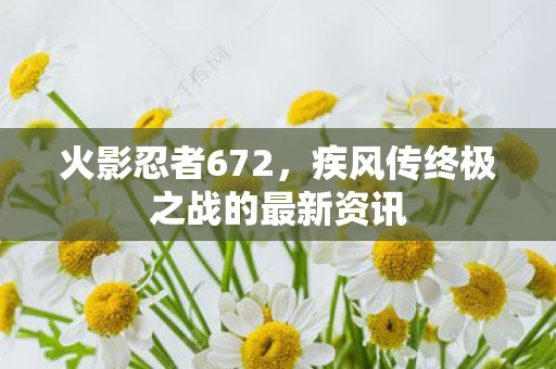 疾风传终极之战的最新资讯图片