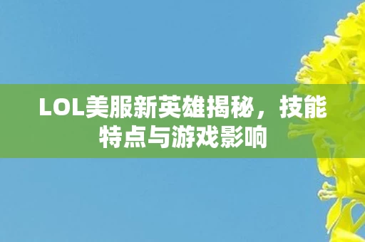 LOL美服新英雄揭秘图片