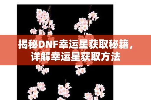 揭秘DNF幸运星获取秘籍图片