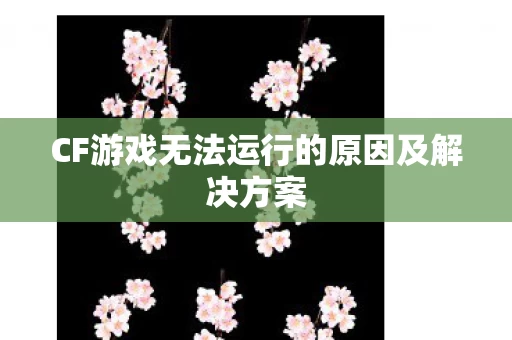 CF游戏无法运行的原因及解决方案图片