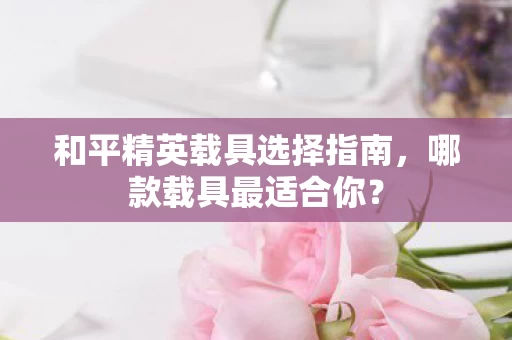和平精英载具选择指南图片