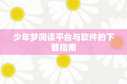少年梦阅读平台与软件的下载指南图片