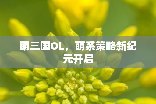 萌系策略新纪元开启图片