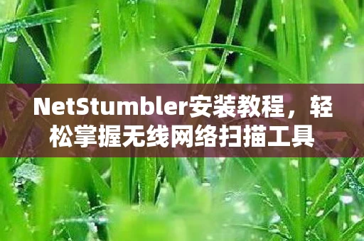 NetStumbler安装教程图片