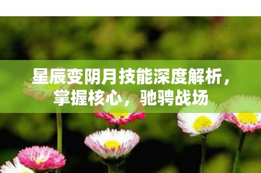 星辰变阴月技能深度解析图片