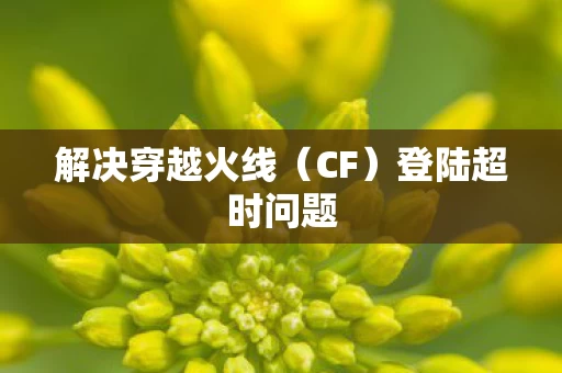 解决穿越火线图片