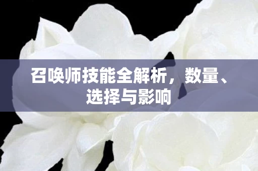 召唤师技能全解析图片