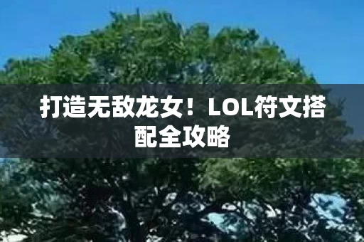 LOL符文搭配全攻略图片