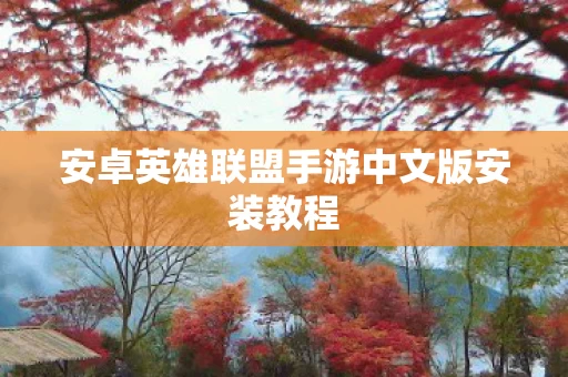 安卓英雄联盟手游中文版安装教程图片