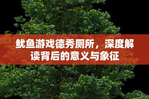 鱿鱼游戏德秀厕所,深度解读背后的意义与象征 鱿鱼游戏德秀厕所,深度解读背后的意义与象征