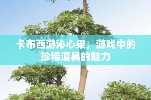 游戏中的珍稀道具的魅力图片