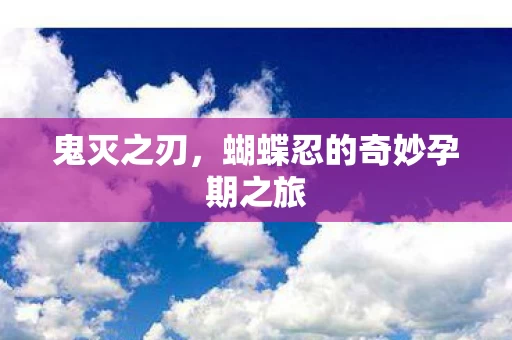 蝴蝶忍的奇妙孕期之旅图片