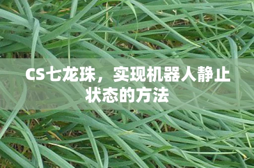 实现机器人静止状态的方法图片