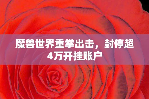 封停超4万开挂账户图片