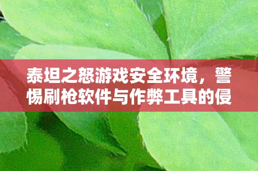 警惕刷枪软件与作弊工具的侵害图片