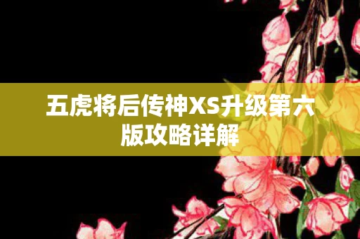 五虎将后传神XS升级第六版攻略详解图片