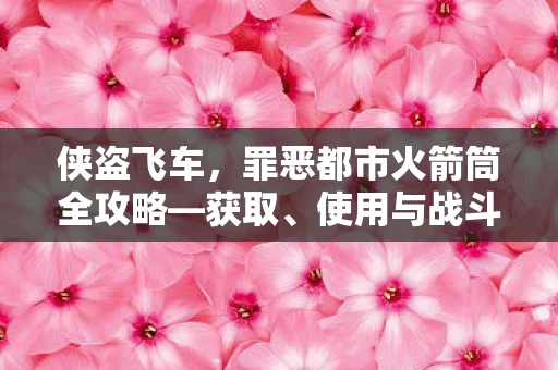 罪恶都市火箭筒全攻略图片