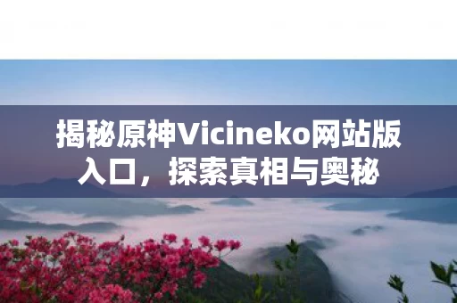 揭秘原神Vicineko网站版入口图片