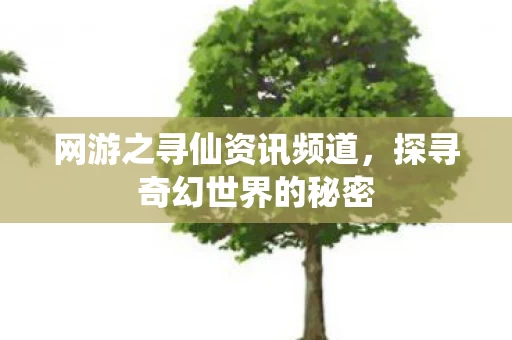 网游之寻仙资讯频道图片