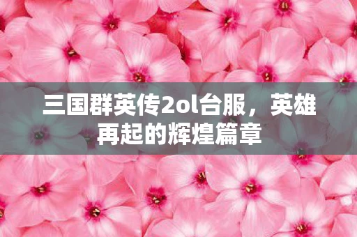 三国群英传2ol台服图片