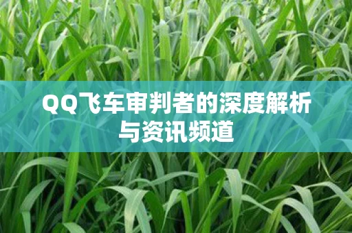 QQ飞车审判者的深度解析与资讯频道图片