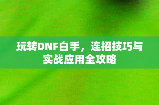 连招技巧与实战应用全攻略图片