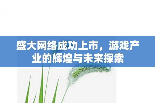 游戏产业的辉煌与未来探索图片