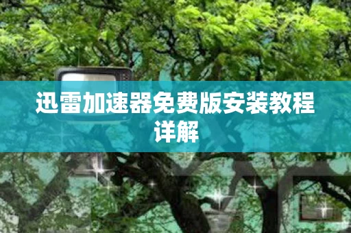 迅雷加速器免费版安装教程详解图片